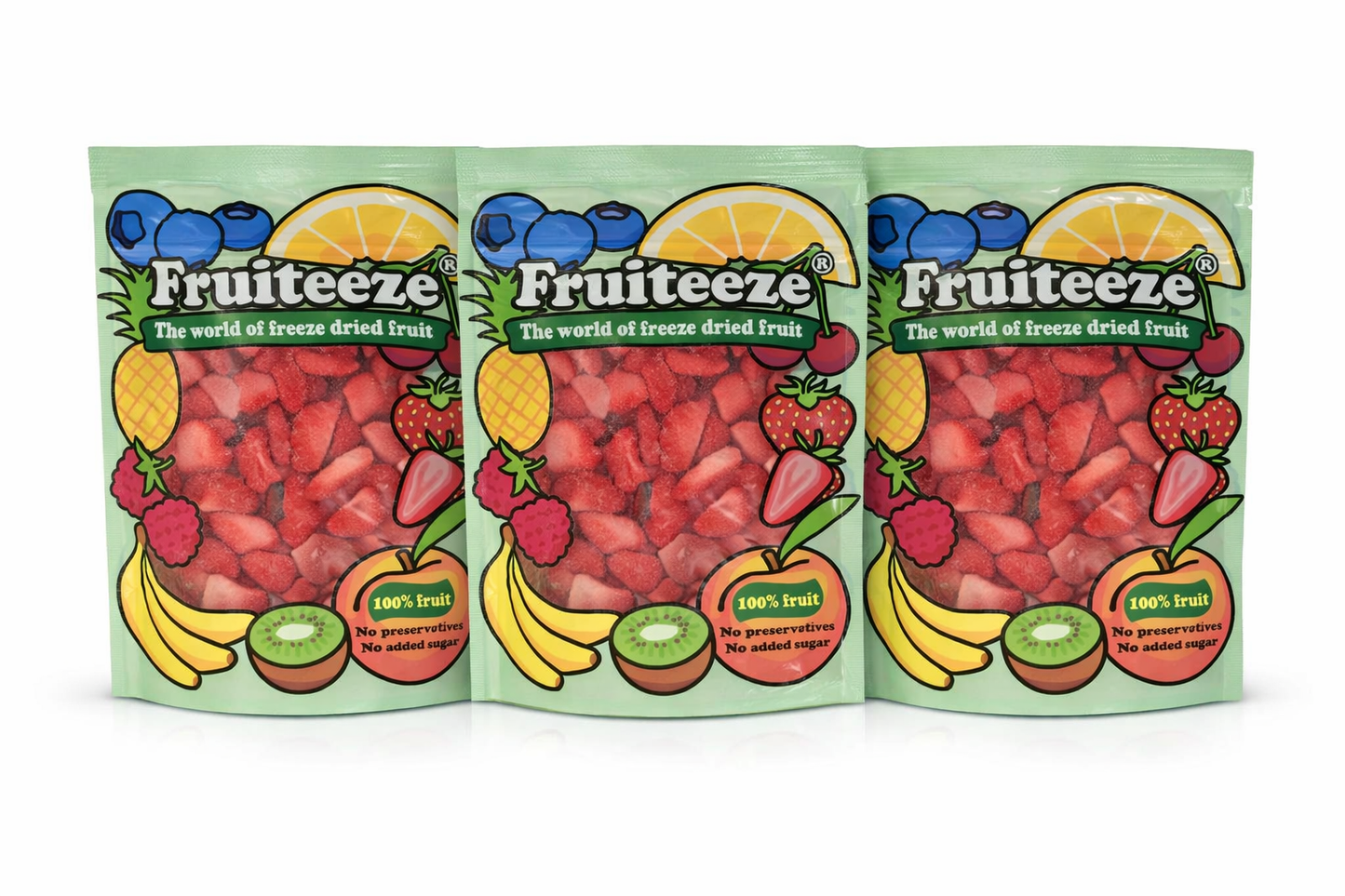 Freeze dried Strawberry slices Fruiteeze