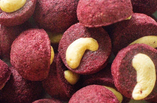 Cashew in Blueberry crust